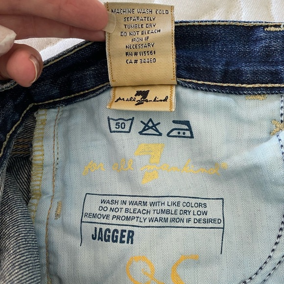 EUC 7 For All Mankind Jagger low rise bootcut women’s jeans size 28 - Picture 6 of 7